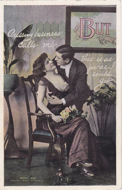 Pressing Business 1900s Antique Postcard Edwardian Risque Taylor Art Co Romance Art Comic