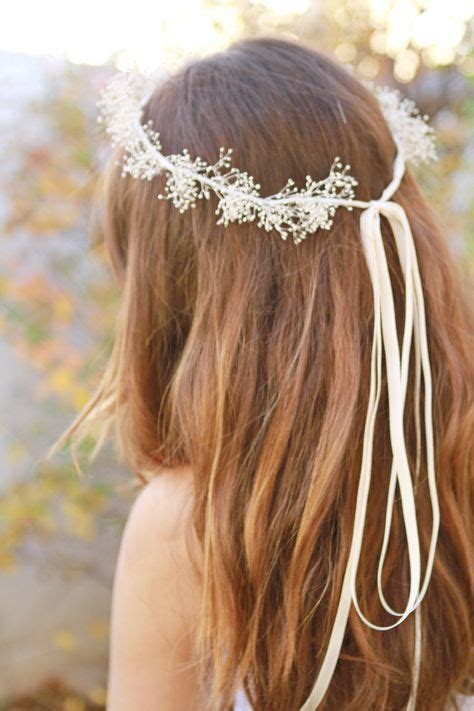 Bridal Hair Wedding Flower Crown Flower Crown Pinterest Flower