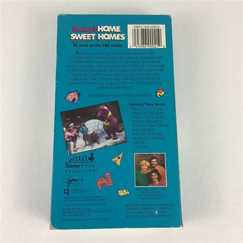 Barney And Friends Collection Sing Along Vhs Tape Home Sweet Etsy Australia