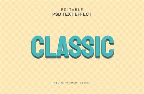 Premium Psd Classic Text Effect