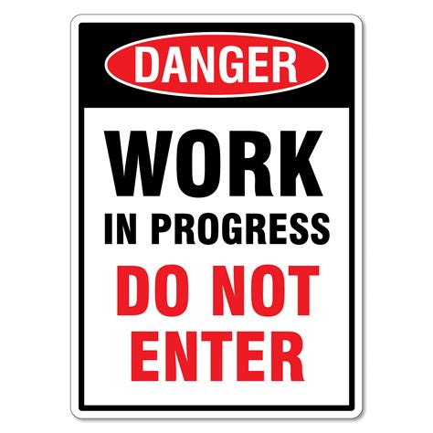 25 видео 12 908 просмотров обновлено 7 дней назад. Danger Work In Progress Do Not Enter Sign - The Signmaker