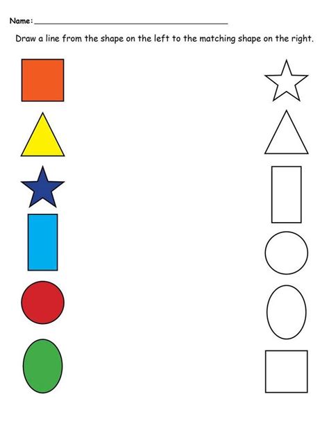 Color By Shape Worksheet Kids Learning Activity Shape Worksheets