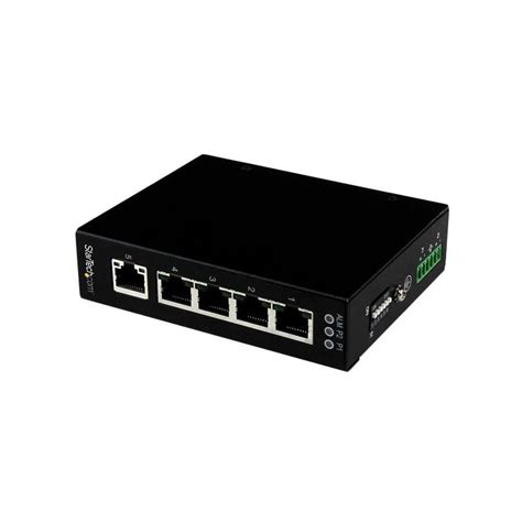 Switch Conmutador Industrial Ethernet Gigabit No Gestionado De 5 Puertos Rj45 De Montaje En Pared O