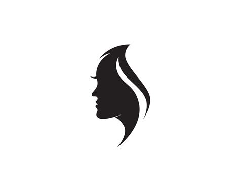 Hair Woman And Face Logo And Symbols Vector 584180 Vector Art At Vecteezy