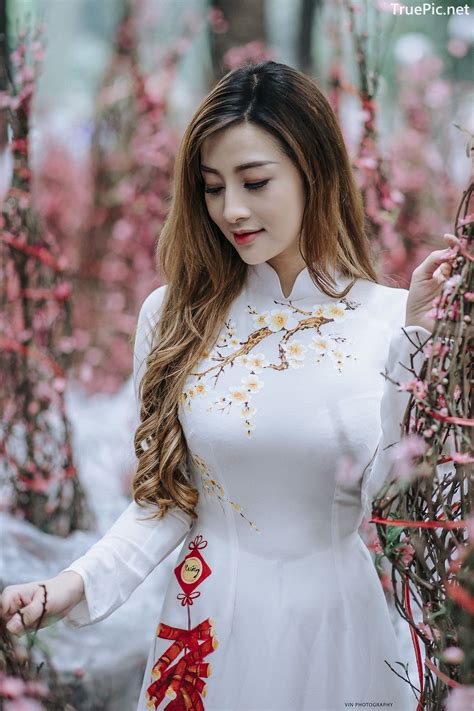 Vietnamese Beautiful Girl Ao Dai Vietnam Traditional Dress By Vin Photo 3