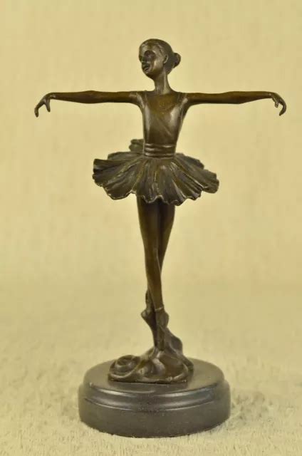 ORIGINAL BRONZE STATUE Gratuit Comme Oiseau Ballerine Danseuse Art Déco