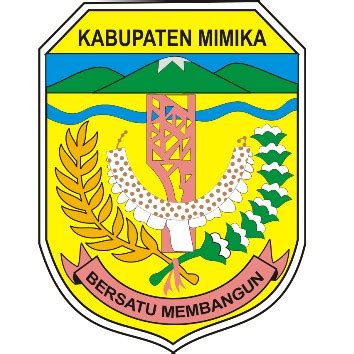 Jual Bordir Murah Logo Emblem Kabupaten Mimika Bordir Komputer