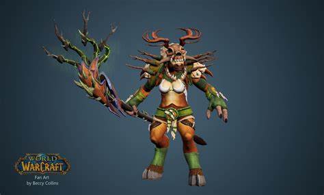 Character World Of Warcraft Tauren Druid Polycount