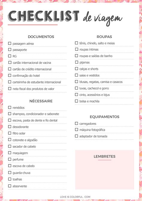 Checklist De Viagem Checklist De Viagem Malas De Viagem Fazer As Malas De Viagem