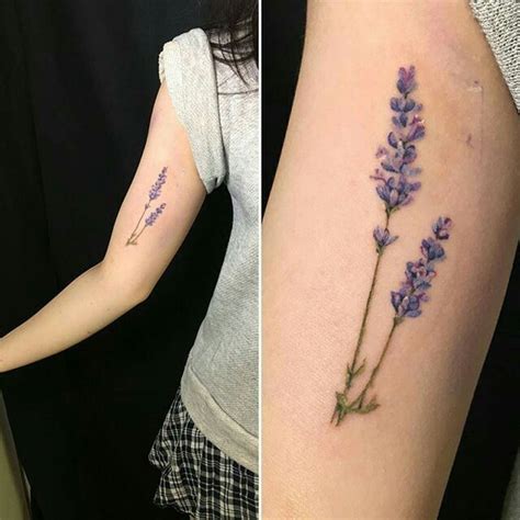 In tattoo art, the symbolism of lavender is often associated with its healing properties. Pin by Blogger on T A T T E D | Pinterest | Flower sleeve ...