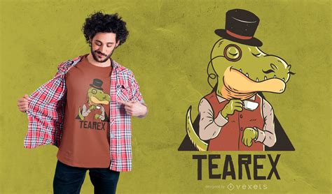 Tearex Dinosaur T Shirt Design Vector Download