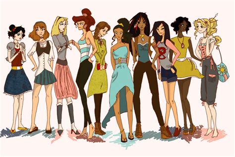 Modern Disney Princesses By Twilight Kairi On Deviantart