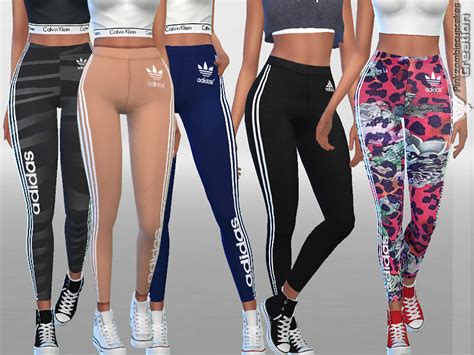 Sims 4 Ccs The Best Designer Sporty Leggings Collection 01 By