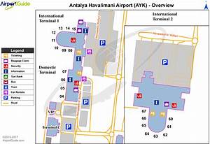 Antalya Antalya International Ayt Airport Terminal Map Overview