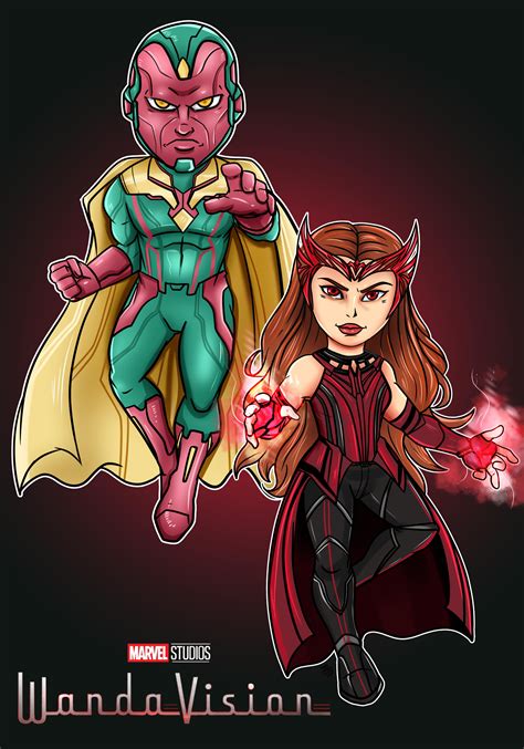Artstation Wandavision Scarlet Witch And Vision
