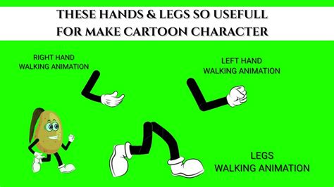 Running Legs And Arms Green Screen Animation You Can Make Walking