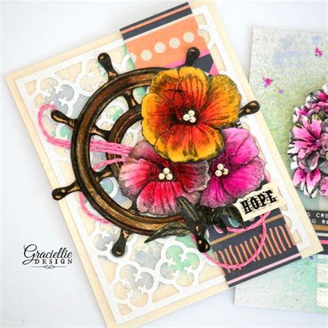 Graciellie Design: Summer Flowers using Digital Stamps ...