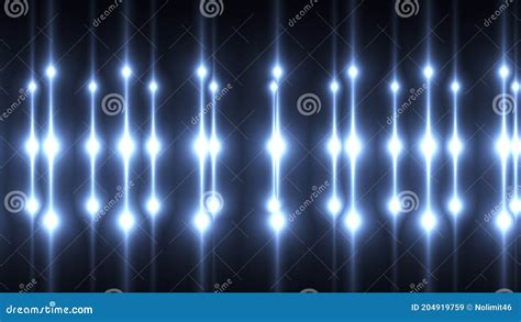 Computer Generated Bright Flood Lights Background With Round Particles