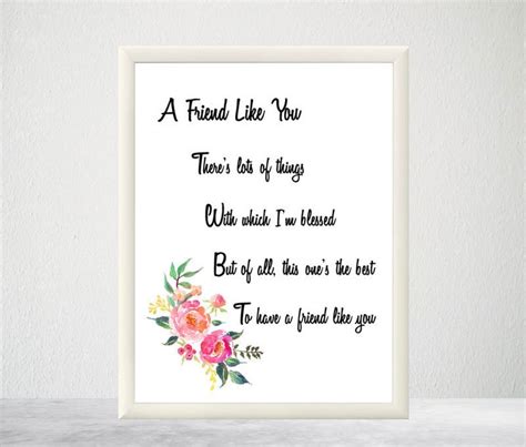 Printable Friendship Verse Friend T Friend Verse Friend Poem