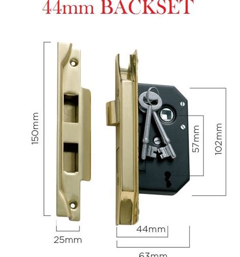 Rebated Mortice Lock For French Doors