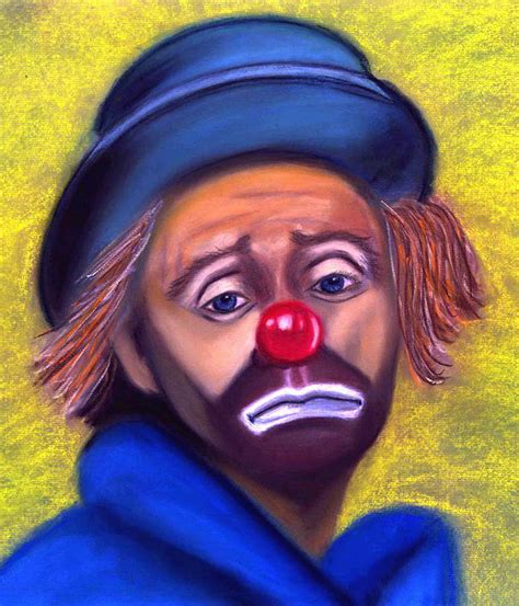 Sad Clown Painting By Sylvia Tass