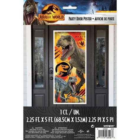 Jurassic World Dominion Door Poster Party Decoration In 2022 Door Poster Jurassic World