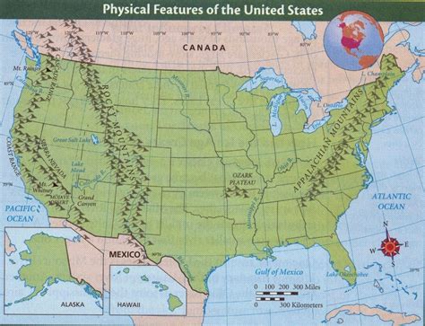 United States Map Mountain Ranges