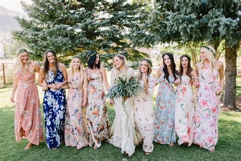 45 Best Floral Bridesmaid Dresses For A Botanical Look Atelier Yuwa