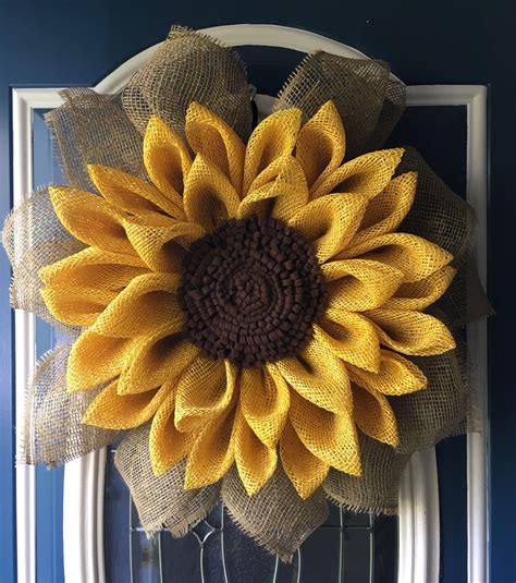 Excited To Share This Item From My Etsy Shop Poly Burlap Sunflower
