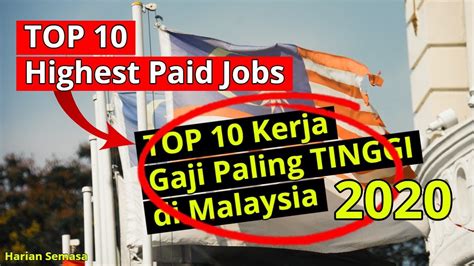 Highest Paid Jobs In Malaysia 2020 Top 10 Youtube