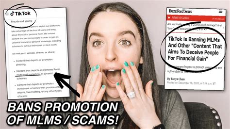 Breaking News Tik Tok Bans Promotion Of Mlms Lets Talk About It