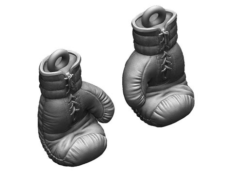 Cad Pendant Boxing Gloves 3d Print Stl Model Digital Etsy