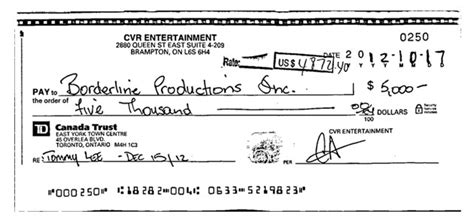 How to read a td canada cheque. Tommy Lee Sparta's Management and Booking Agent Lash Out Against 'False Claims' And 1.5 Million ...