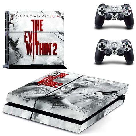 ps4 console playstation 4 skin sticker decal evil within 2 ps4 2 ps4 skin sticker aliexpress