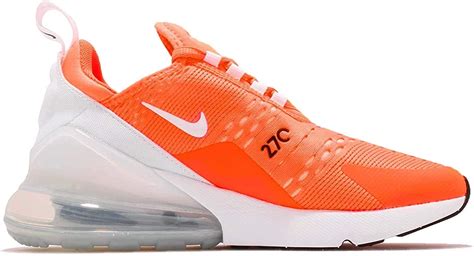 Nike Womens Air Max 270 Running Shoes Total Orangewhite