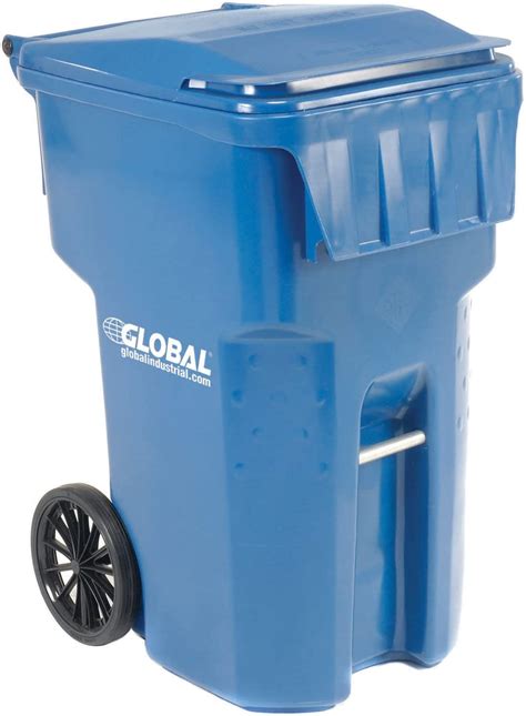 Amazon Otto Mobile Heavy Duty Trash Container Gallon Blue