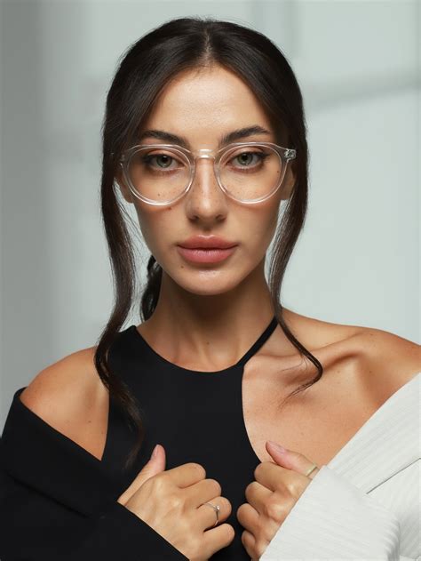 Oversized Round Glasses Frames Women Men With Non Etsy
