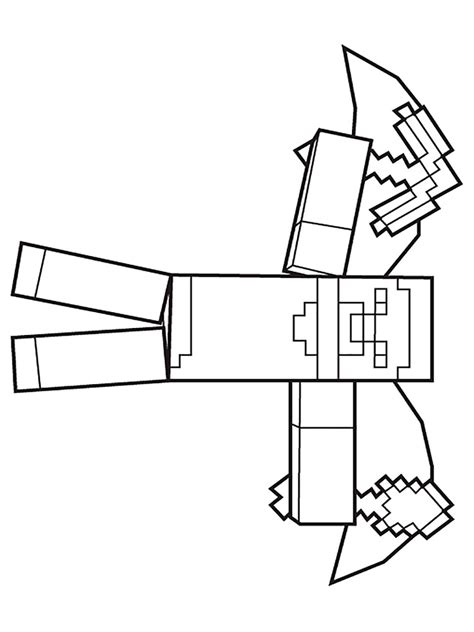 This black spider has glowing red eyes and spawns. Free Minecraft Steve coloring pages. Download and print ...