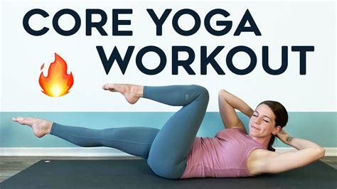 CORE YOGA WORKOUT Min Exercises For Abs YouTube