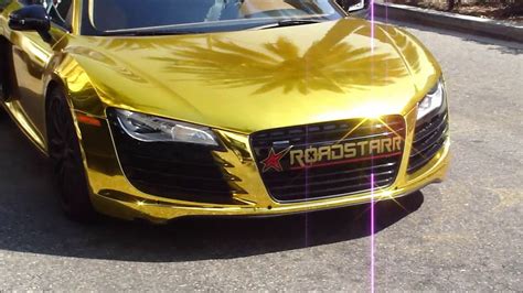 Golden Audi R8 V10 Roadstar Youtube