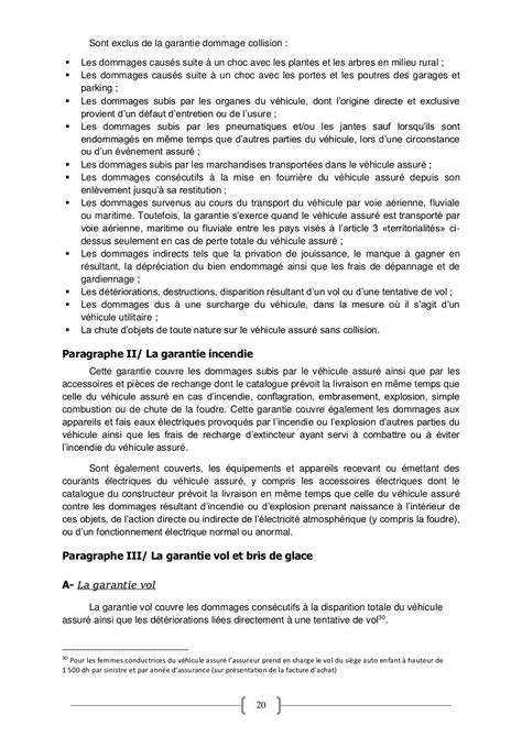 Rapport De Stage Assurance Automobile Au Maroc
