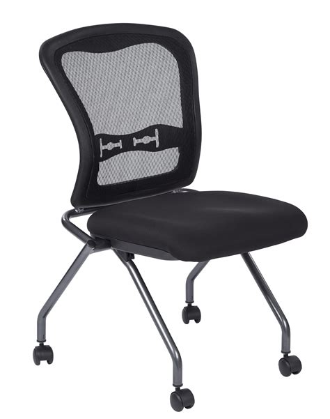 Office Star Deluxe Progrid Armless Foldingnesting Guest Chairs With