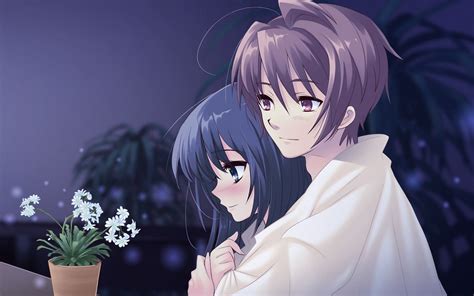 Cute Anime Couple Kissing Wallpapers Wallpaper Cave