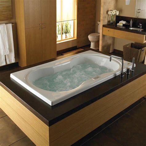 Astonishing Indoor Jacuzzi Design With Wooden Side Also White With How