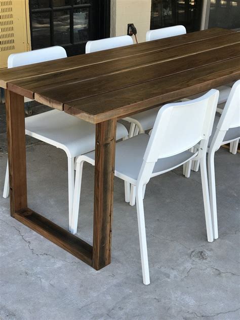 This easy and classic coffee table can be used for a bunch of different things outdoors, such as a grilling companion or a place to set plates while snacking. DIY Simple Outdoor Dining Table — the Awesome Orange | Diy dining table, Outdoor dining table ...