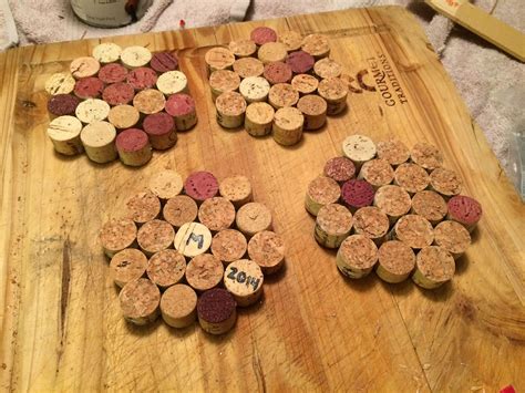 Drink Coasters Made From Used Wine Corks I Love To Repurpose And My Dad Loved These He Has A