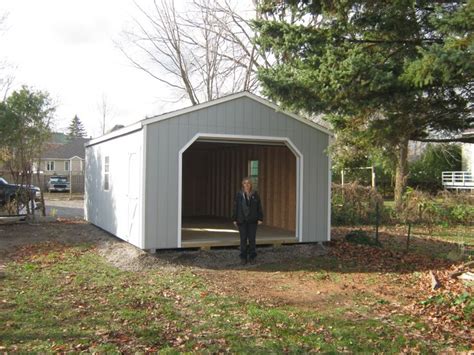 14 X 28 Wooden Portable Garage Delivered Fully Assembled And Ready
