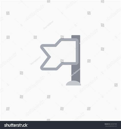 Facebook Flag Icon Vector Tag Graphic Stock Vector Royalty Free