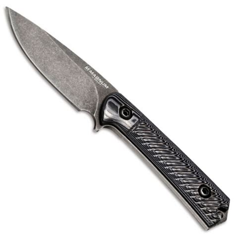 Boker Magnum 02ry854 247 Micarta Fixed Blade Knife Blackstonewash Blade