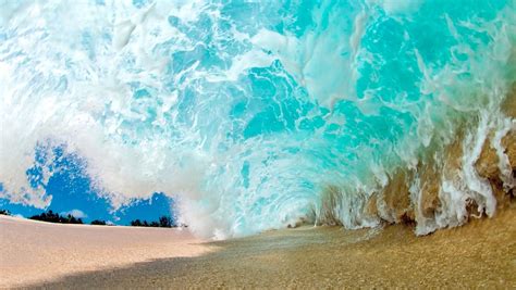 Wallpaper Sunlight Sea Water Sand Beach Blue Ice Waves